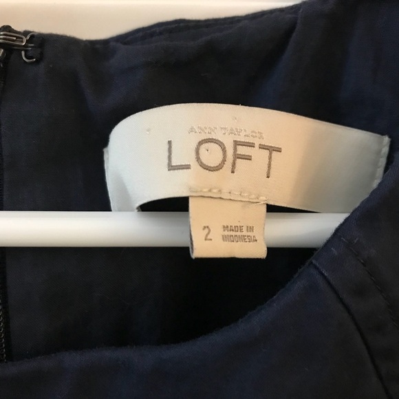 *** Loft Navy Blue Dress - Picture 4 of 5